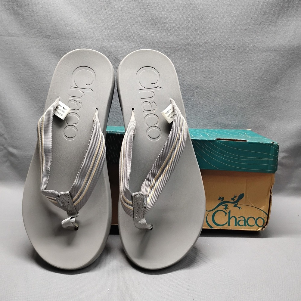 Chaco Chillos Flip Sadie Gray Mens Sandals JCH108043 Size 13